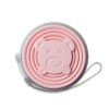 Folding silicone water bottle pink collapsible 270ml